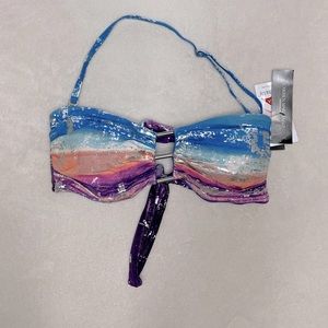 NWT Carmen Marc Valvo bandeau swim top
